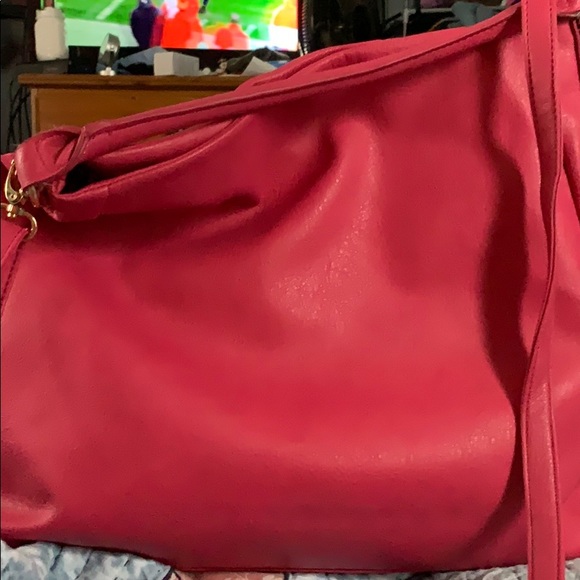 Just Fab Pink tote bag 13x 17” x 4.5 bottom - Picture 4 of 7